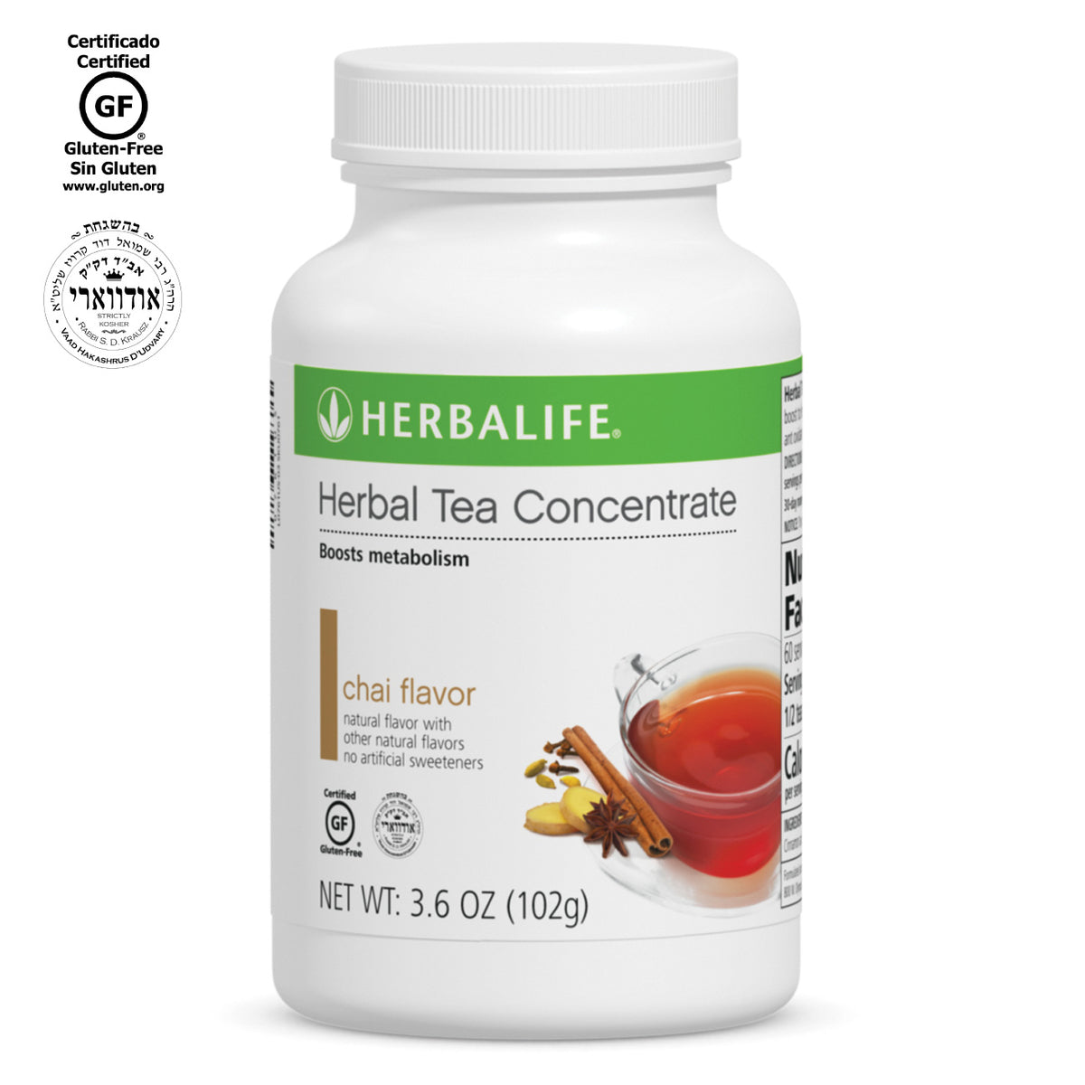 Herbal Tea Concentrate: Chai with non-GM Ingredient 3.53 Oz.
