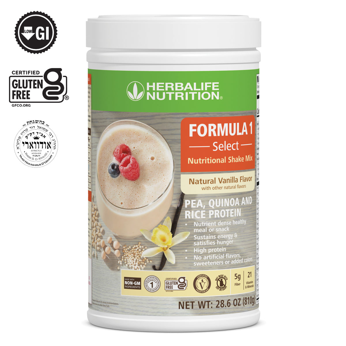 Formula 1 Select: Natural Vanilla flavor